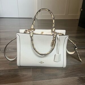 Coach White Satchel Bag